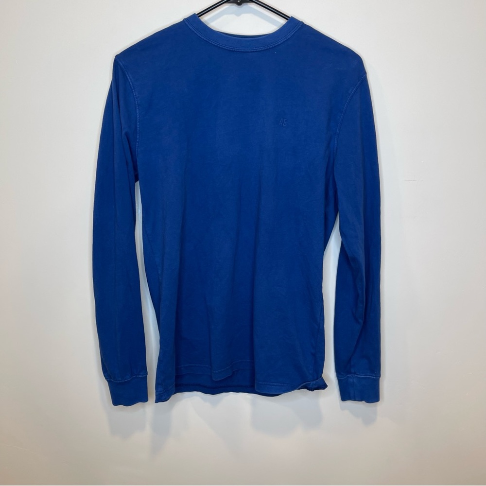 American Eagle Long Sleeve Blue T Shirt